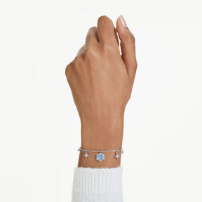 Swarovski Magic rannekoru, vaalea metalli, siniset ja kirkkaat kristallit, 5734244