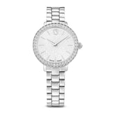 Swarovski Matrix 3-link rannekello, hopeanväri ja kirkkaat kristallit, 5706182