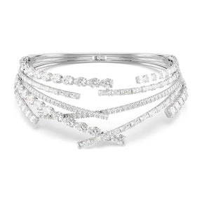 Swarovski Matrix Choker kaulakoru, vaalea metalli ja kirkkaat kristallit, 5726295