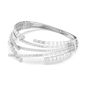 Swarovski Matrix Choker kaulakoru, vaalea metalli ja kirkkaat kristallit, 5726295