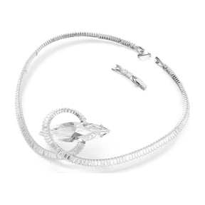 Swarovski Matrix Choker kaulakoru, vaalea metalli ja kirkkaat kristallit, 5727039
