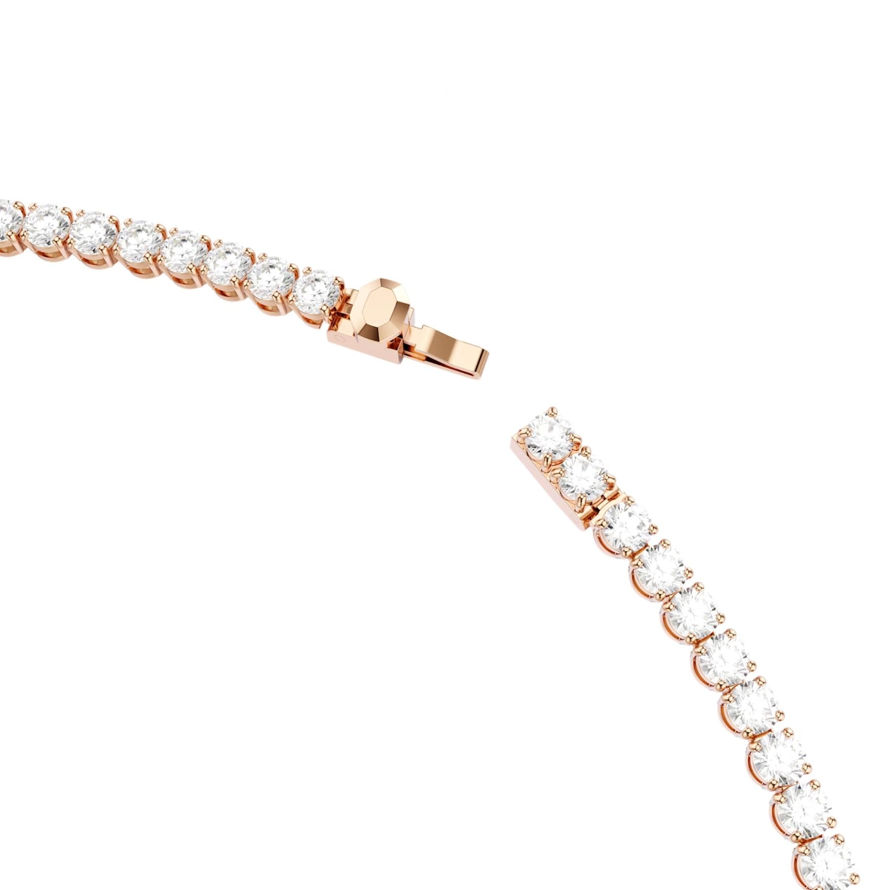 Swarovski Matrix Tennis kaulakoru, rosekullattu ja kirkkaat zirkonit, 5764194