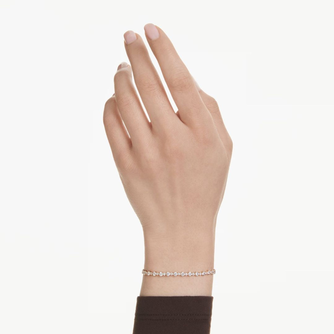 Swarovski Matrix Tennis rannekoru, keltakullanväri ja kirkkaat kristallit, 5730709