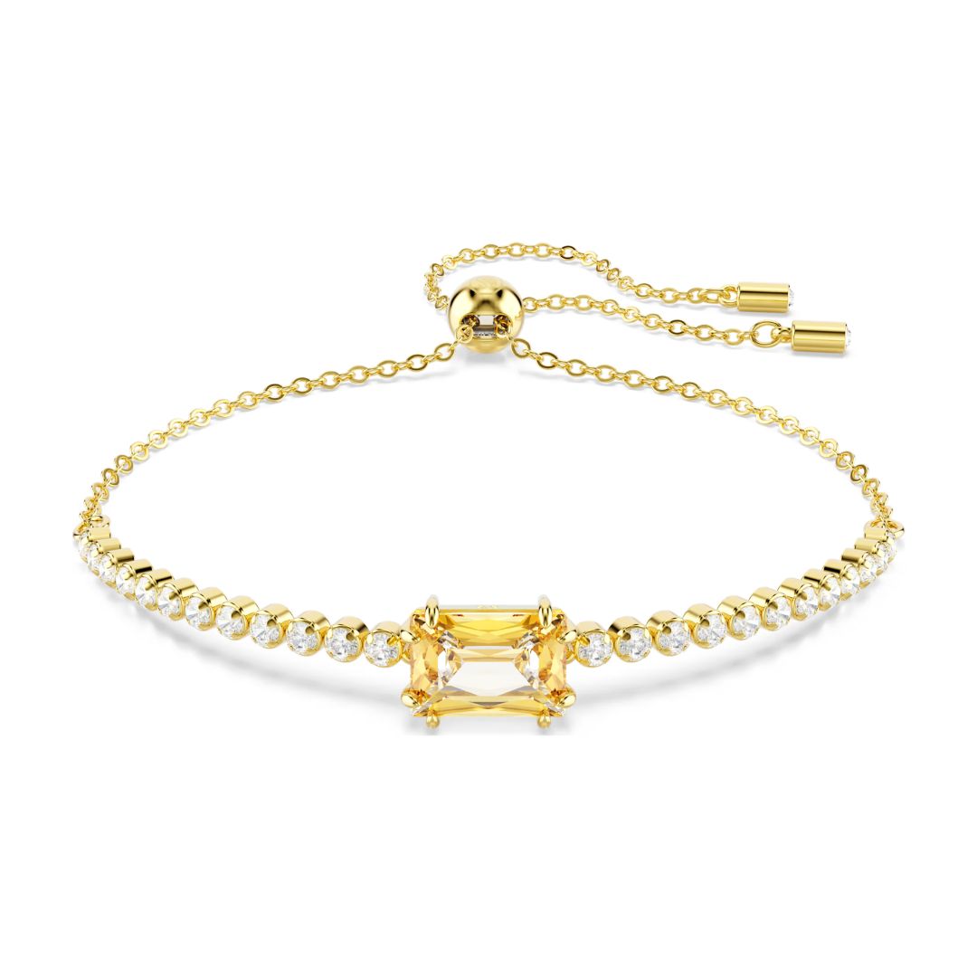 Swarovski Matrix Tennis rannekoru, keltakullanväri kirkkailla kristalleilla ja keltaisella zirkonilla, 5730699