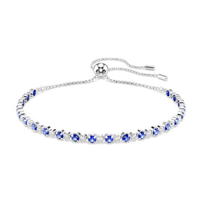 Swarovski Matrix Tennis rannekoru, vaalea metalli, siniset ja kirkkaat kristallit, 5725854