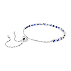 Swarovski Matrix Tennis rannekoru, vaalea metalli, siniset ja kirkkaat kristallit, 5725854