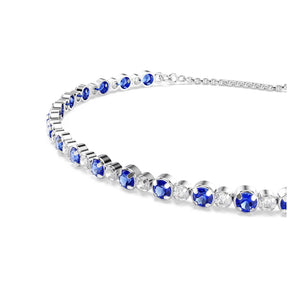 Swarovski Matrix Tennis rannekoru, vaalea metalli, siniset ja kirkkaat kristallit, 5725854