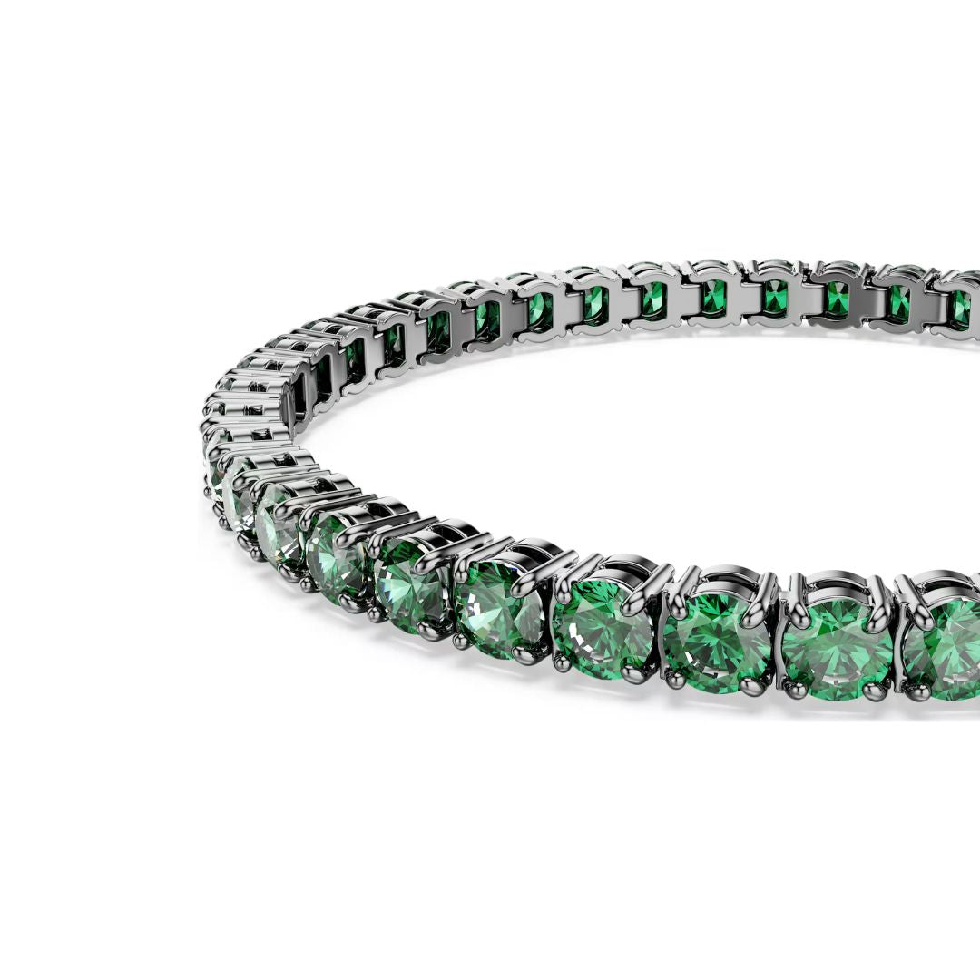 Swarovski Matrix Tennis rannekoru, vihreät kristallit