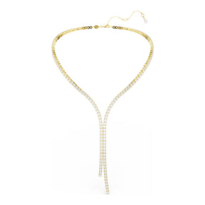 Swarovski Matrix Y kaulakoru, keltakullattu ja kirkkaat zirkoniat, 5750601