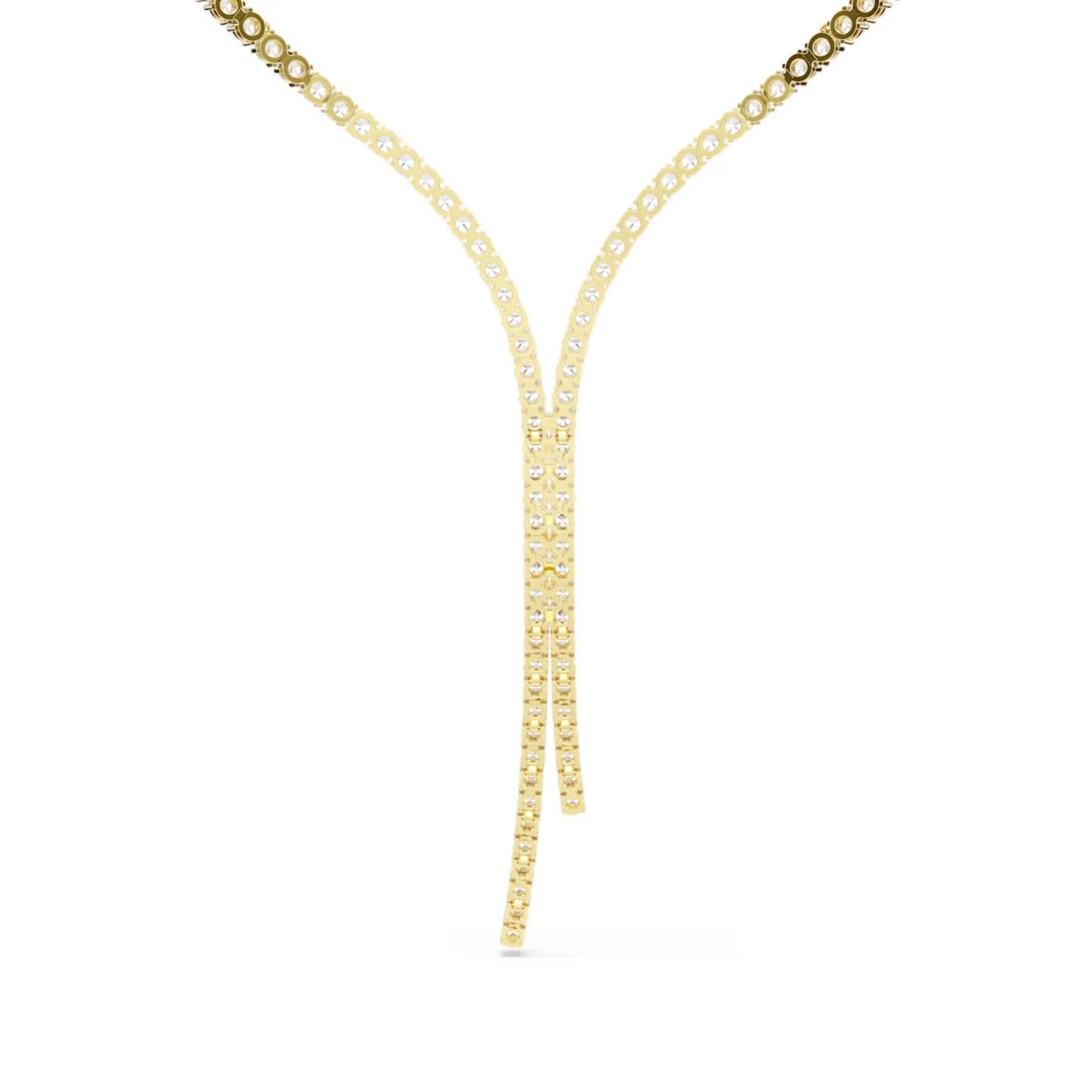 Swarovski Matrix Y kaulakoru, keltakullattu ja kirkkaat zirkoniat, 5750601