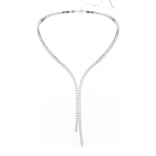 Swarovski Matrix Y kaulakoru, vaalea metalli ja kirkkaat kristallit, 5707988
