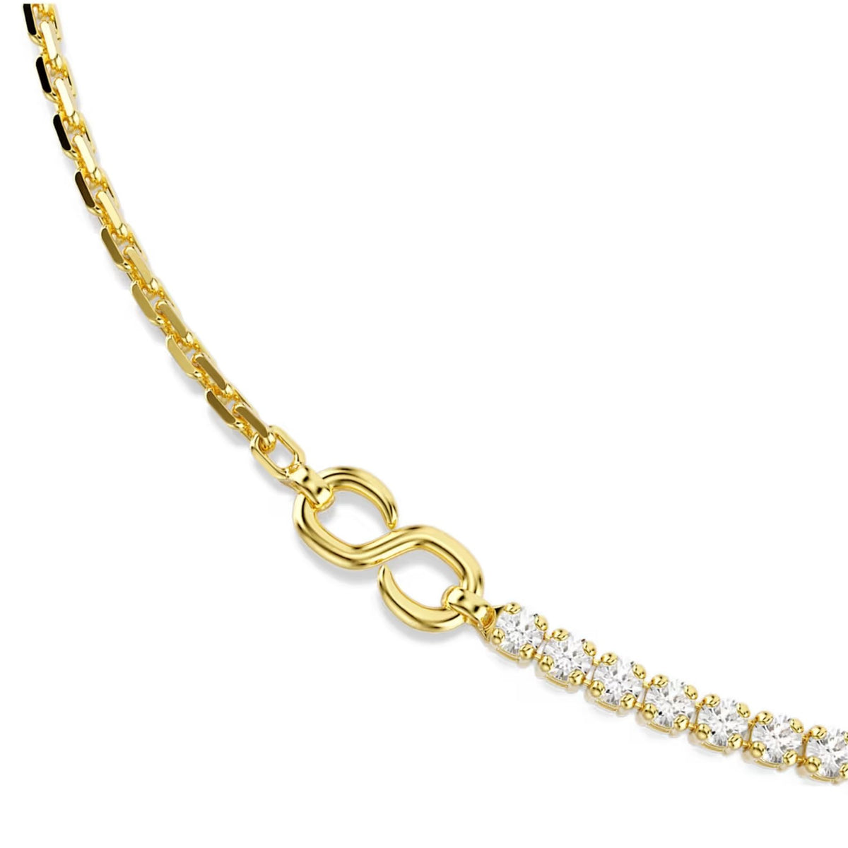 Swarovski Matrix kaulakoru, keltakullattu ja kirkkaat zirkonit, 5747717