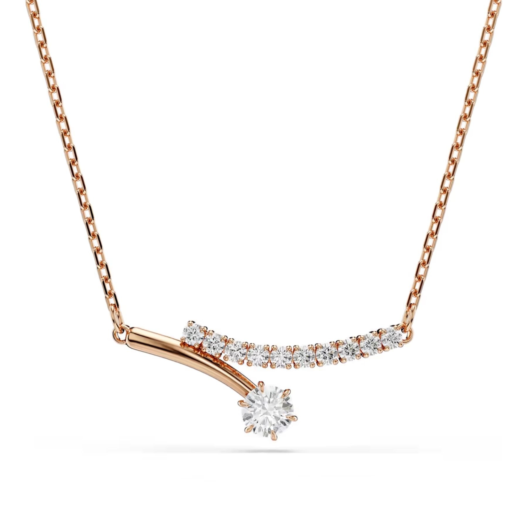 Swarovski Matrix kaulakoru, rosekullattu ja kirkkaat zirkoniat, 5763823