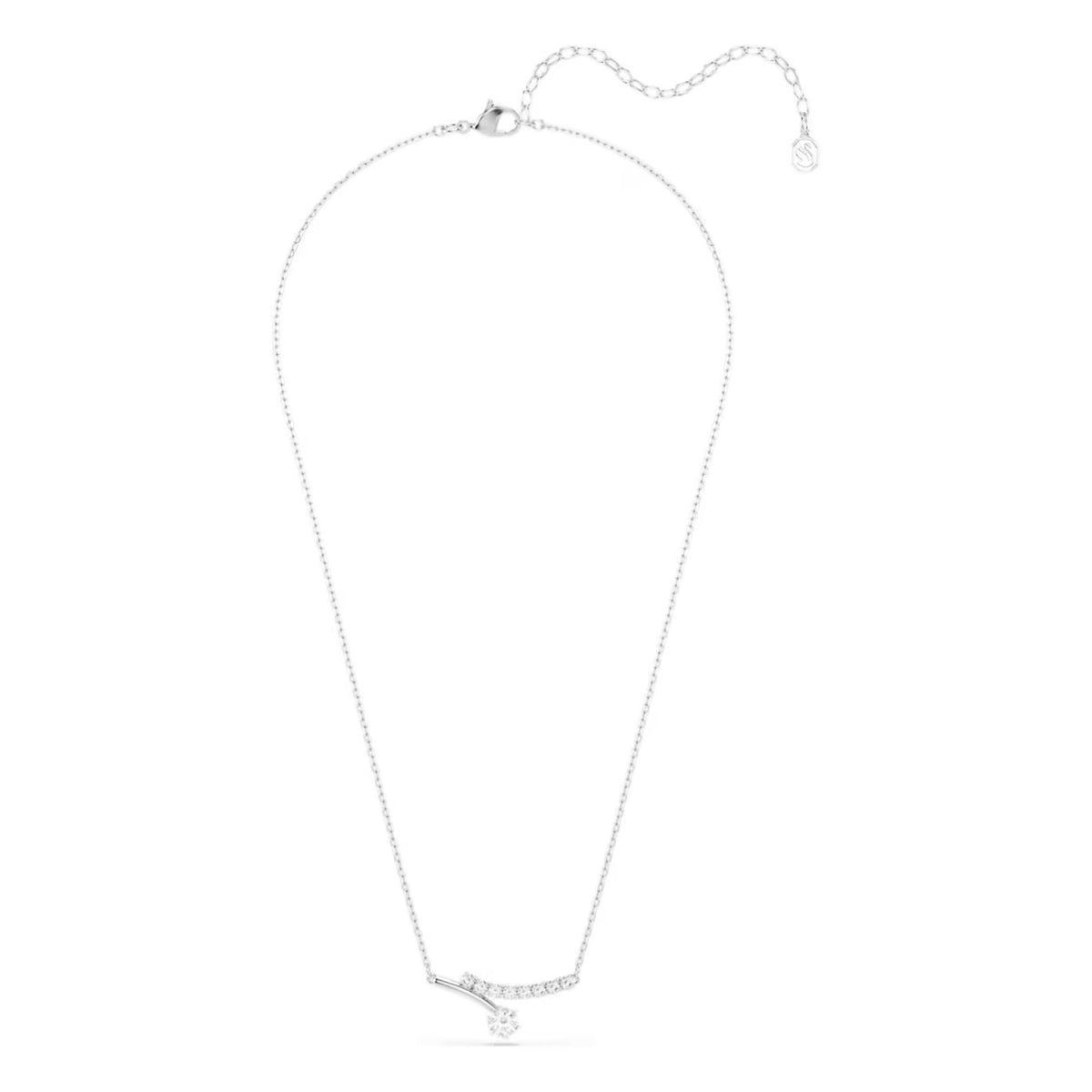 Swarovski Matrix kaulakoru, vaalea metalli ja kirkkaat zirkoniat, 5753568