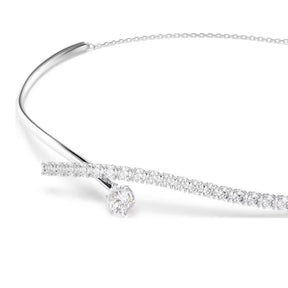 Swarovski Matrix kaulakoru, vaalea metalli ja kirkkaat zirkoniat, 5754020