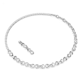 Swarovski Matrix kaulakoru, vaalea metalli ja kirkkaat zirkonit, 5747732