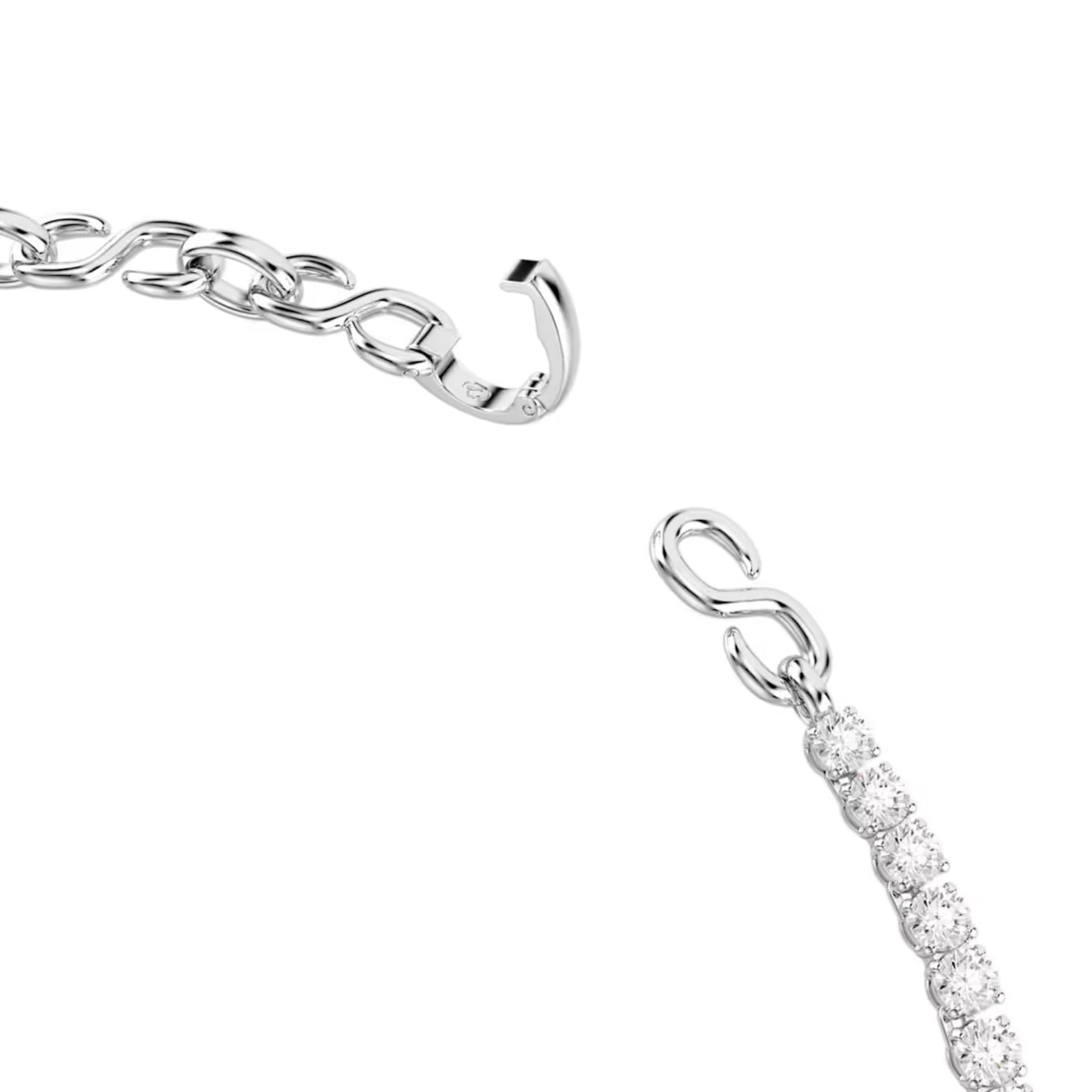 Swarovski Matrix kaulakoru, vaalea metalli ja kirkkaat zirkonit, 5747732