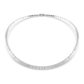 Swarovski Matrix kaulakoru, vaalea metalli ja kirkkaat kristallit, 5727111