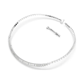 Swarovski Matrix kaulakoru, vaalea metalli ja kirkkaat kristallit, 5727111