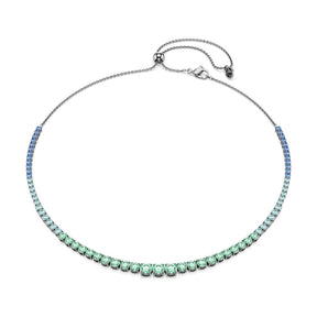Swarovski Matrix kaulakoru, vihreät ja siniset zirkonit, 5751192