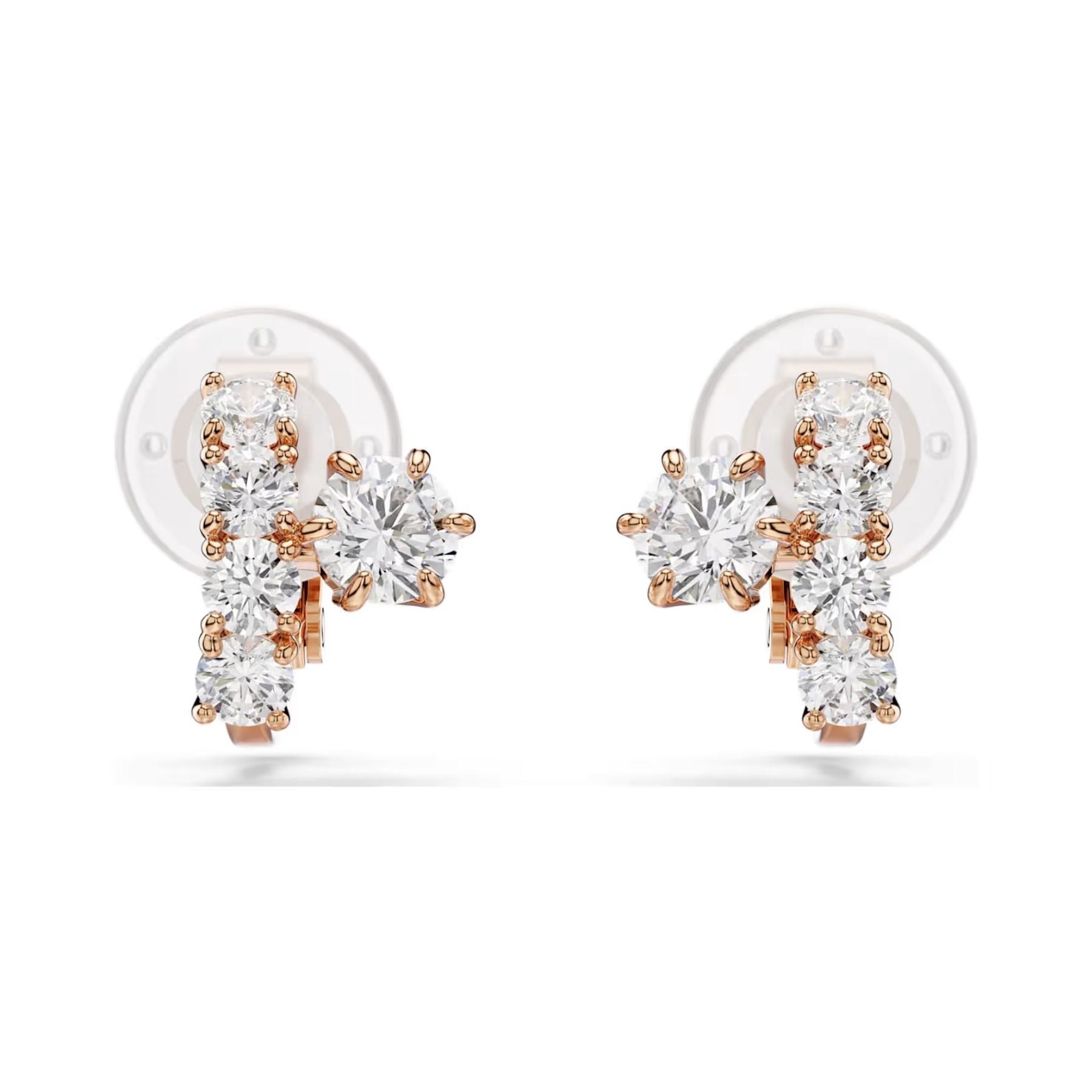 Swarovski Matrix klipsikorvakorut, rosekullattu ja kirkkaat zirkonit, 5763822