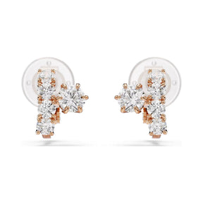 Swarovski Matrix klipsikorvakorut, rosekullattu ja kirkkaat zirkonit, 5763822