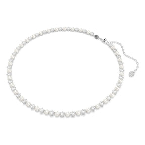 Swarovski Matrix korusetti, kirkkaat zirkonit ja valkoiset helmet 5742040