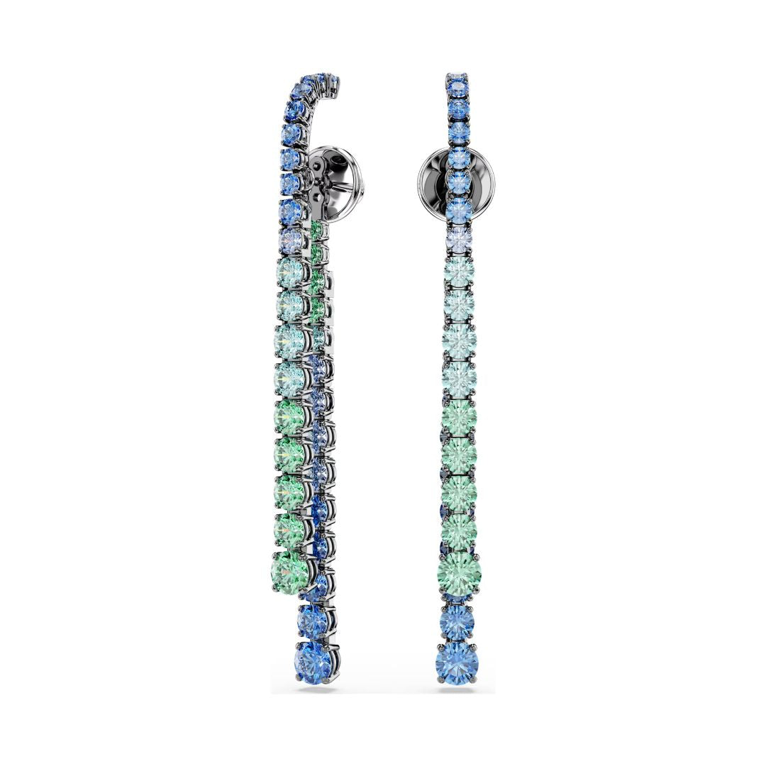 Swarovski Matrix korvakorut, siniset ja vihreät zirkonit 5741390