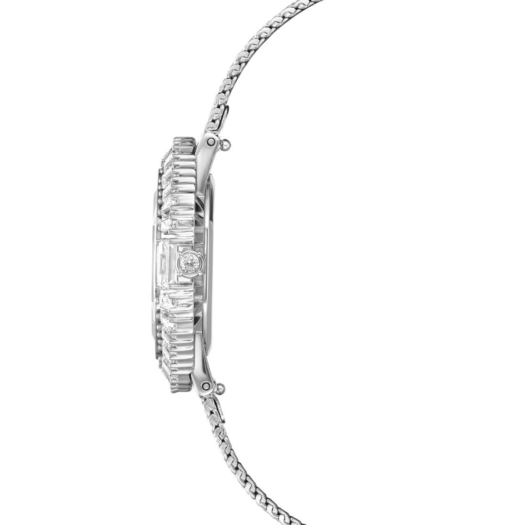 Swarovski Matrix octagon rannekello, vaalea metalli ja kirkkaat kristallit, 5732498