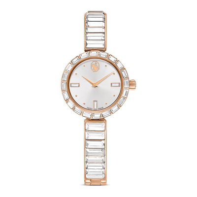 Swarovski Matrix Watch, Rose Gold and White Crystals, 5677484