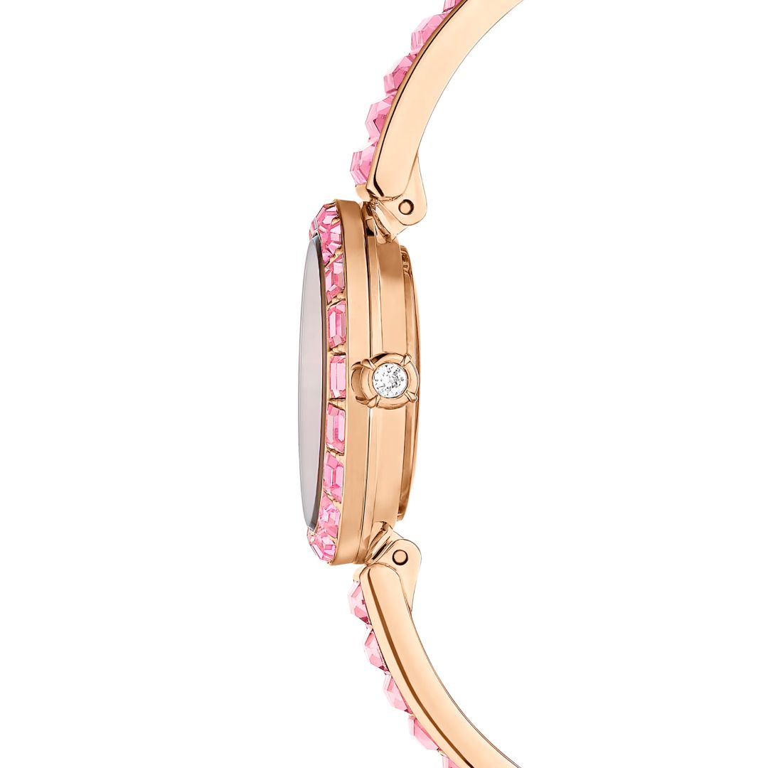 Swarovski Matrix rannekello, ruusukullanvärinen ja vaaleanpunaiset kristallit, 5679890