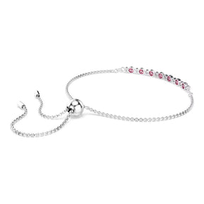 Swarovski Matrix rannekoru, vaalea metalli, vaaleanpunaiset ja kirkkaat zirkonit, 5763042