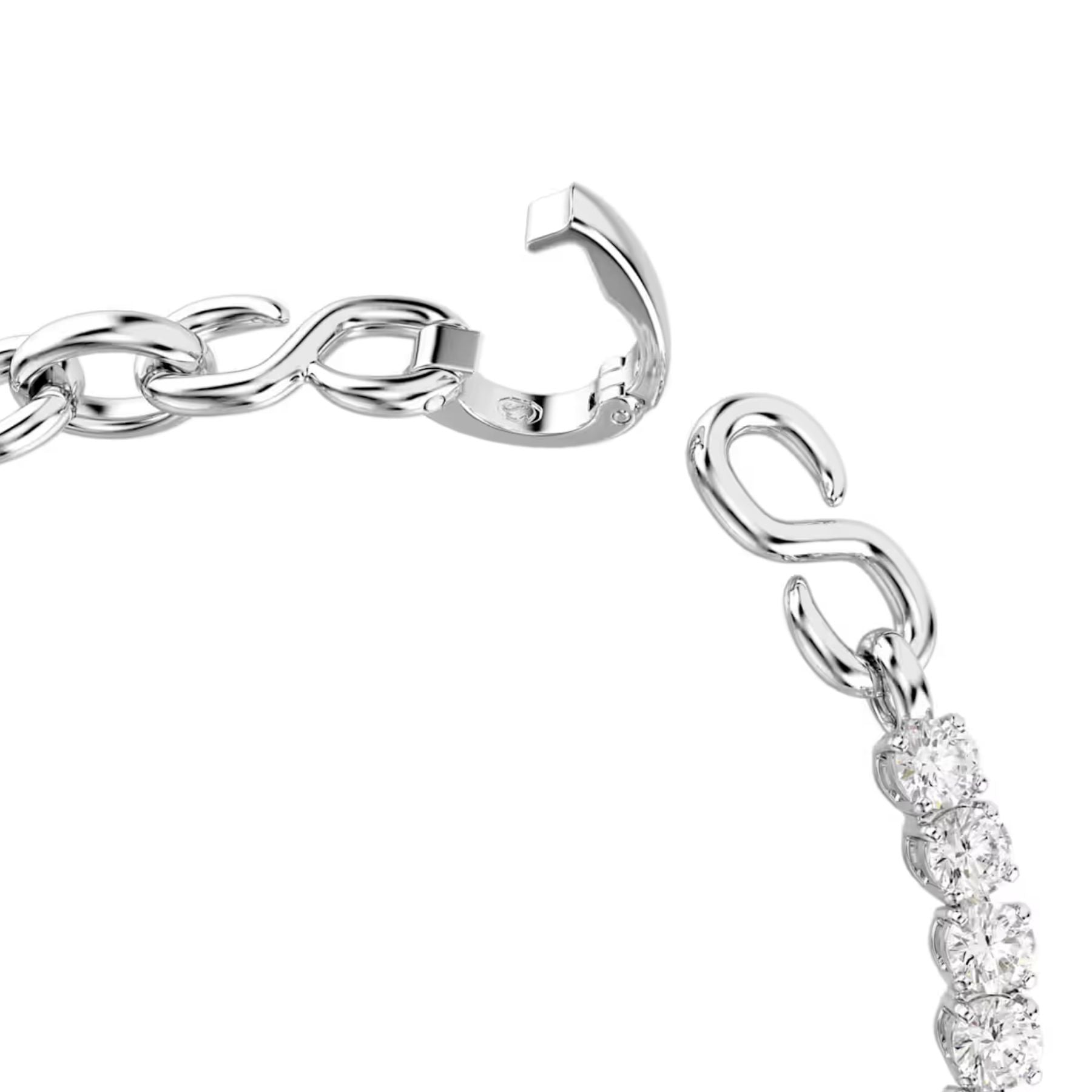 Swarovski Matrix rannekoru, vaalea metalli ja kirkkaat zirkonit, 5753926