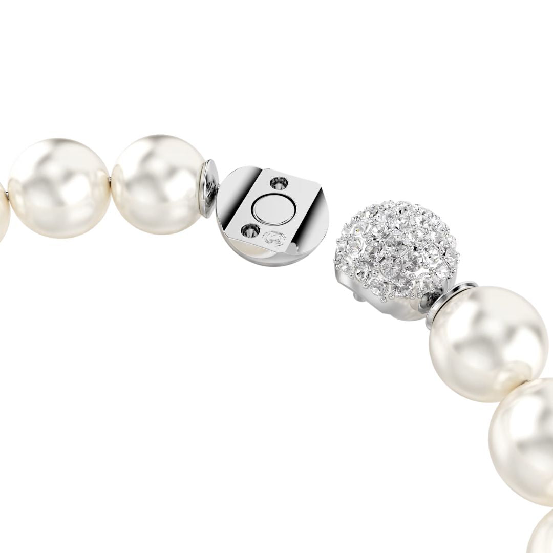 Swarovski Matrix rannekoru, valkoiset helmet ja kirkkaat zirkonit, 5747747