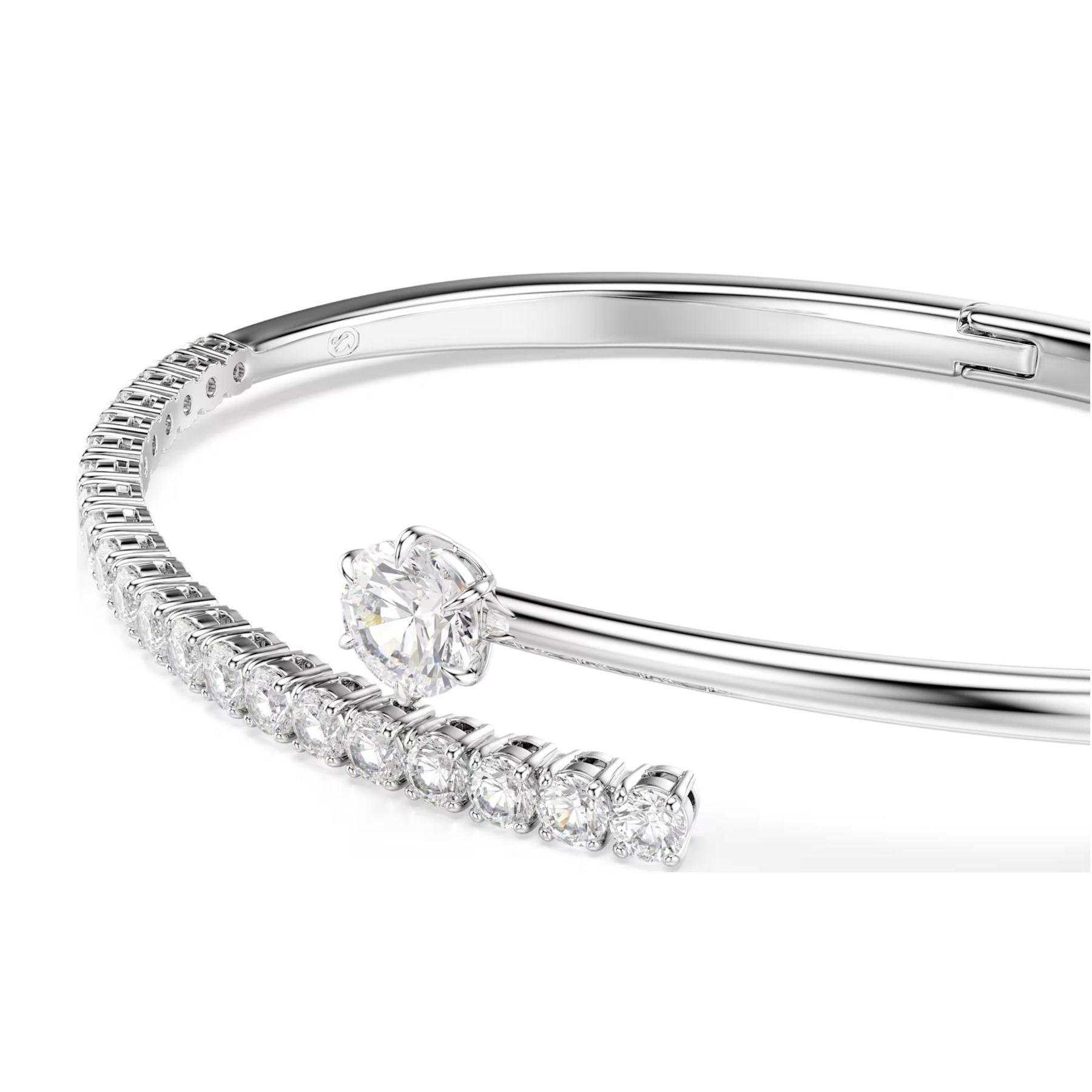 Swarovski Matrix rannerengas, vaalea metalli ja kirkkaat zirkonit, 5753569