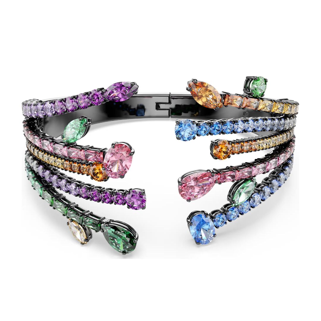 Swarovski Matrix rannerengas, eriväriset kristallit
