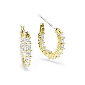 Swarovski Matrix rengaskorvakorut, keltakullanväri ja kirkkaat kristallit 5733398