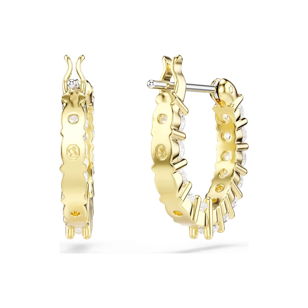 Swarovski Matrix rengaskorvakorut, keltakullanväri ja kirkkaat kristallit 5733398