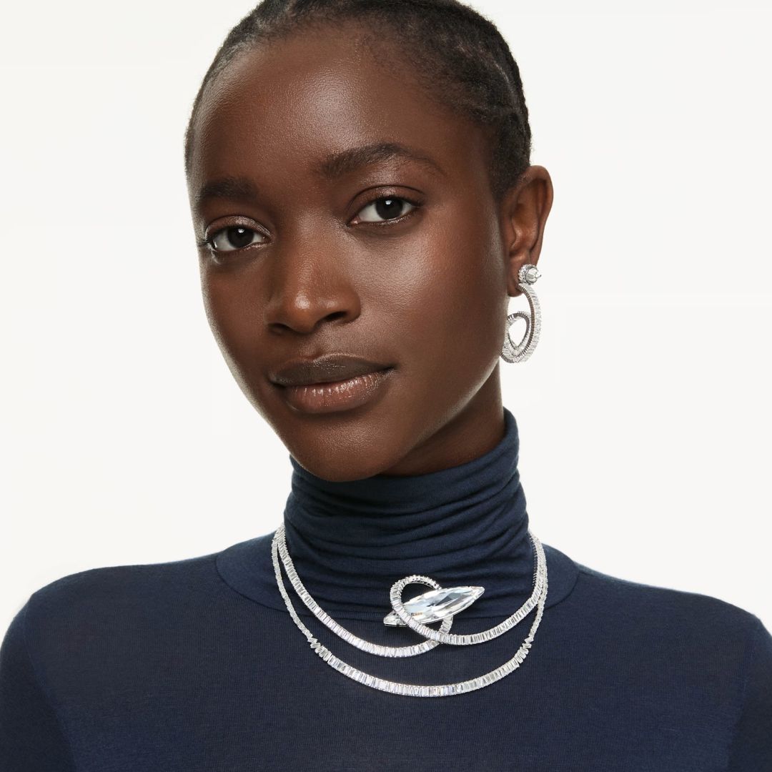 Swarovski Matrix rengaskorvakorut, kirkkaat zirkonit, 5727113