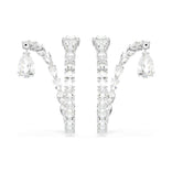 Swarovski Matrix rengaskorvakorut, vaalea metalli ja kirkkaat kristallit 5692524