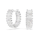 Swarovski Matrix rengaskorvakorut, vaalea metalli ja kirkkaat kristallit 5733397