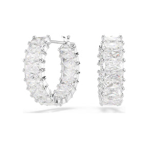 Swarovski Matrix rengaskorvakorut, vaalea metalli ja kirkkaat kristallit 5733397