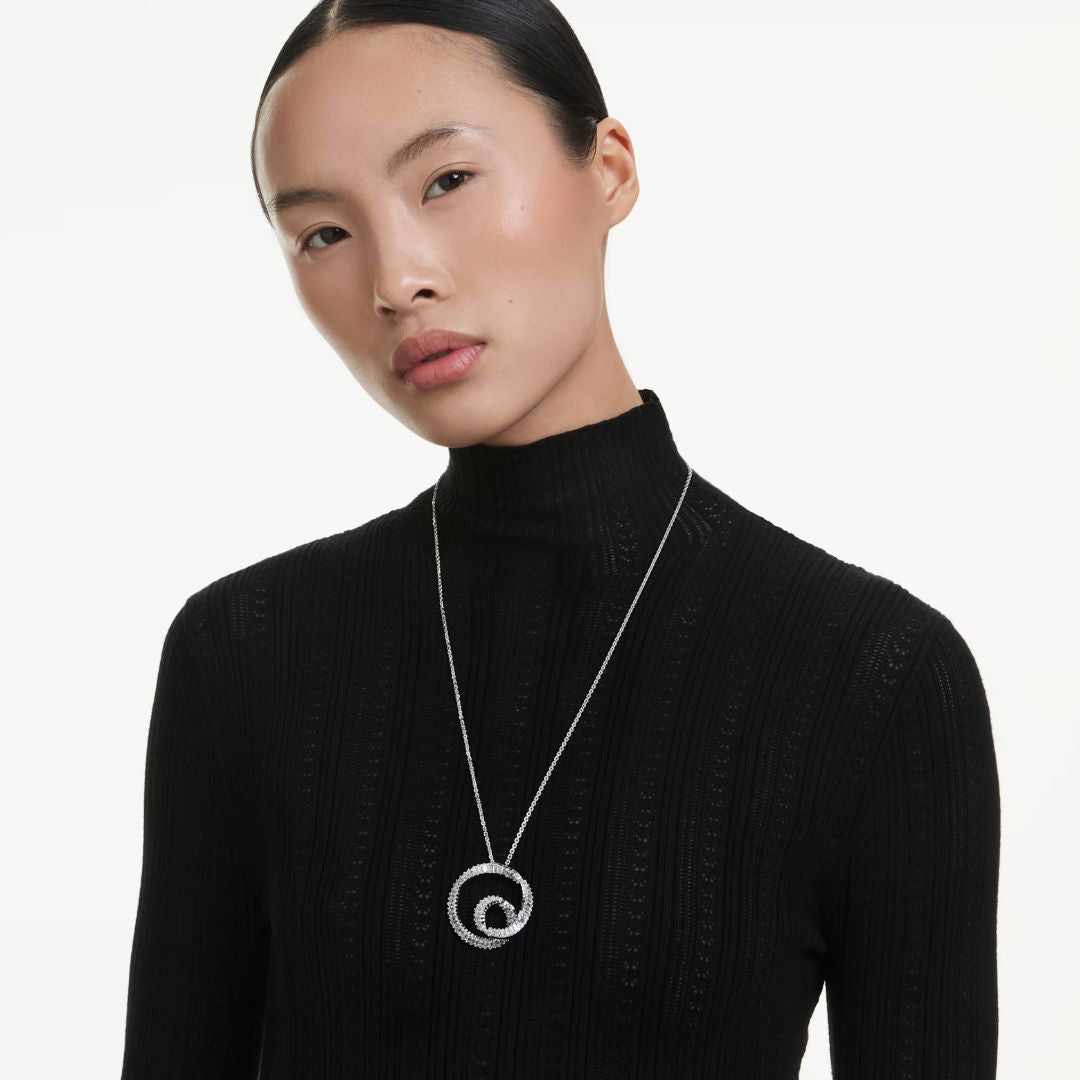 Swarovski Matrix riipus, vaalea metalli ja kirkkaat kristallit 5727114