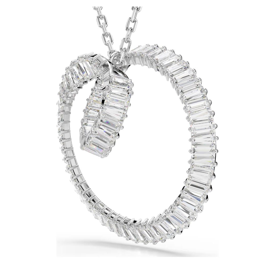 Swarovski Matrix riipus, vaalea metalli ja kirkkaat kristallit 5727114