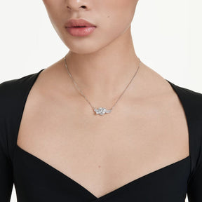 Swarovski Matrix riipus, vaalea metalli ja kirkkaat kristallit 5728553