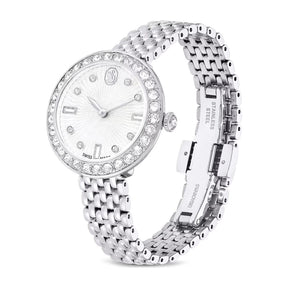 Swarovski Matrix tennis 7-link rannekello, hopeanväri ja kirkkaat kristallit, 5673022