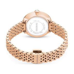 Swarovski Matrix tennis 7-link rannekello, ruusukullanväri ja kirkkaat kristallit, 5672981