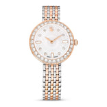 Swarovski Matrix tennis 7-link rannekello, ruusukullanväri, hopeanväri ja kirkkaat kristallit, 5672971