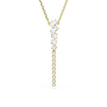 Swarovski Mesmera Y-kaulakoru, keltakullattu ja kirkkaat zirkonit, 5747997