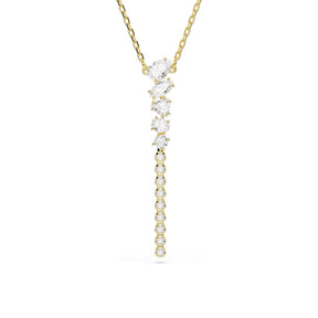 Swarovski Mesmera Y-kaulakoru, keltakullattu ja kirkkaat zirkonit, 5747997